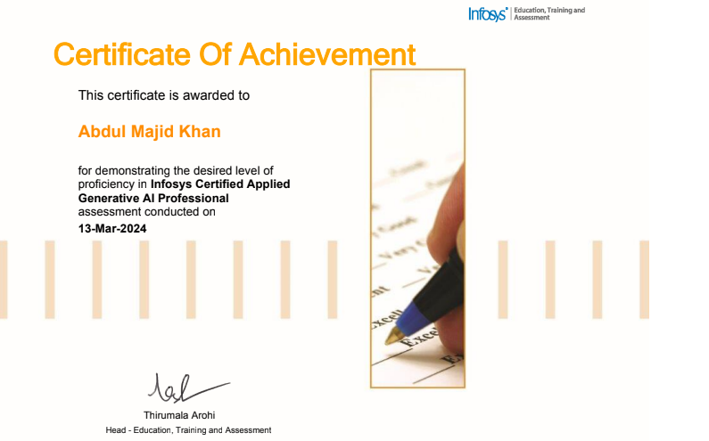 Generative AI Certificate